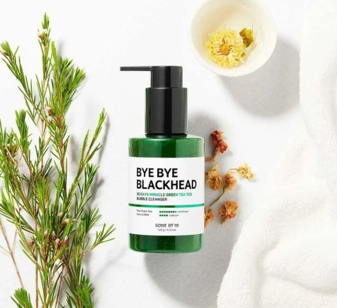 SOME BY MI - Bye Bye Blackhead 30 Days Miracle Green Tea Tox Bubble Cleanser - Mousse nettoyante