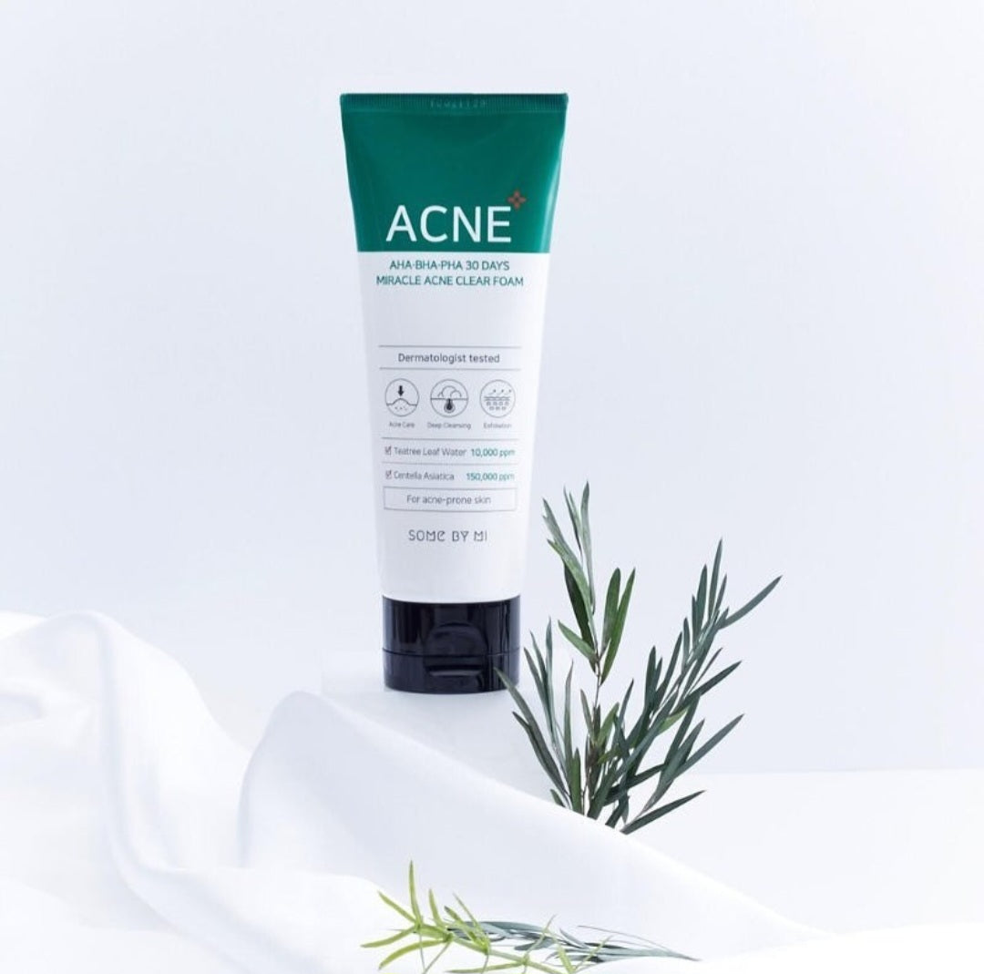 SOME BY MI - AHA,BHA,PHA 30 Days Miracle Acne Clear Foam - Mousse nettoyante anti-acné